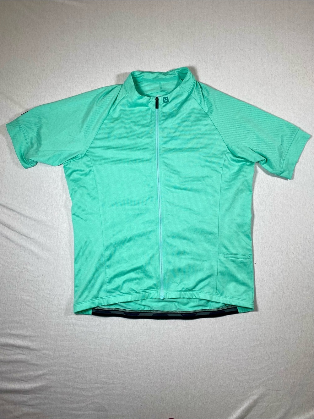 Bontrager Circuit
 Cycling Jersey L Fitted Full Zip Pockets Mint Green
